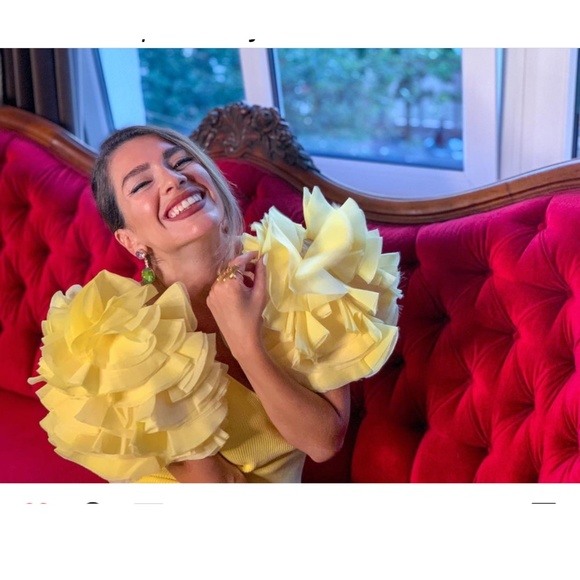 🌼 Zara Yellow Contrasting Mini Dress 🌼 - Picture 16 of 17